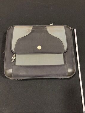 Dell Black and Gray Laptop Messenger Bag